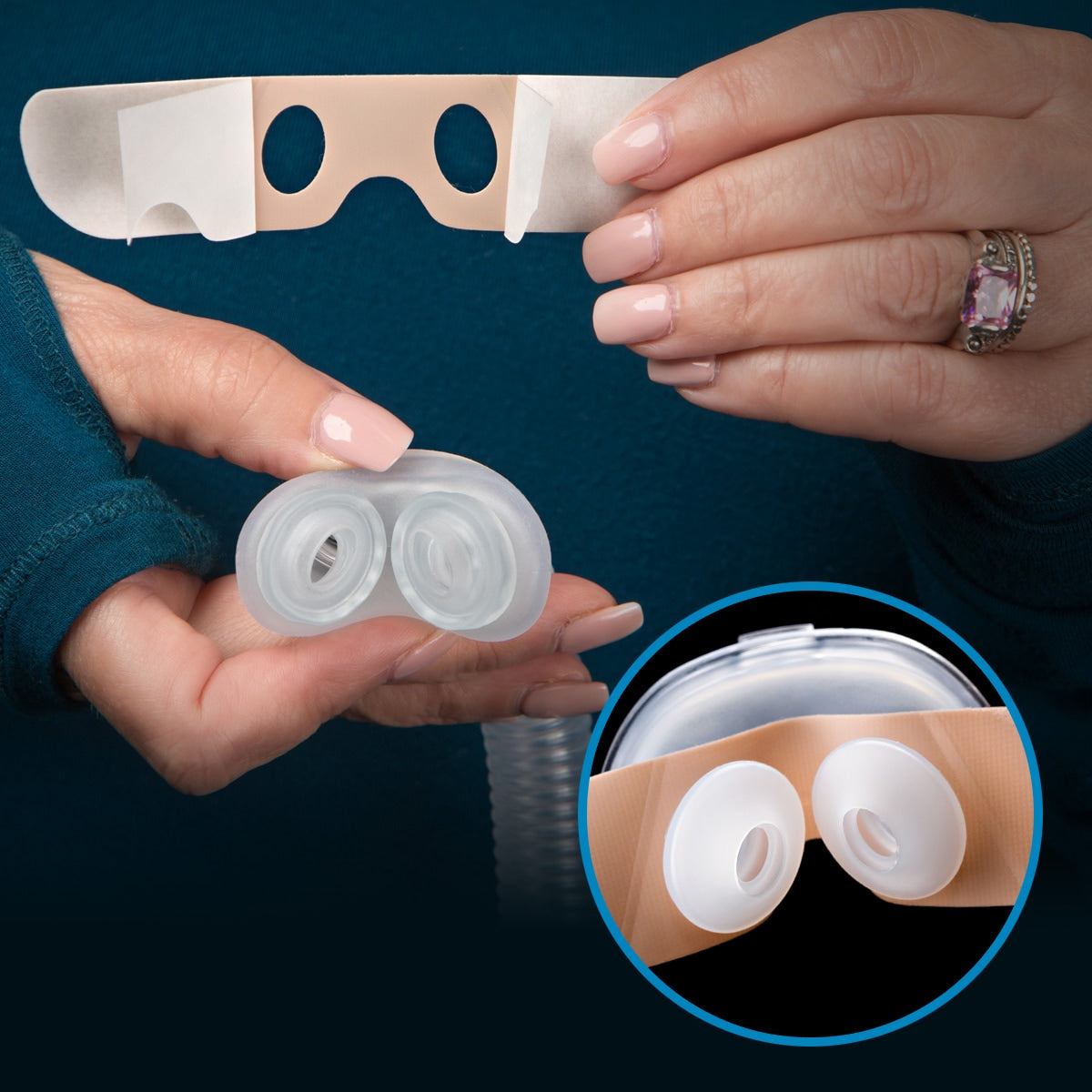 NozeSeal Adhesive Strips for Nasal Pillow CPAP Masks
