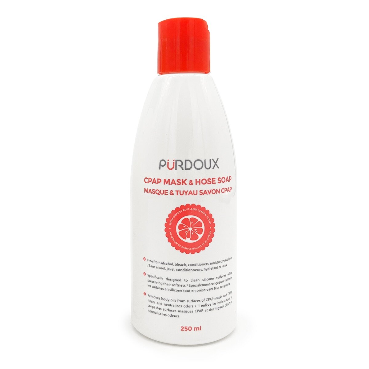 Purdoux CPAP Mask & Tube Cleansing Soap - 250 mL Bottle
