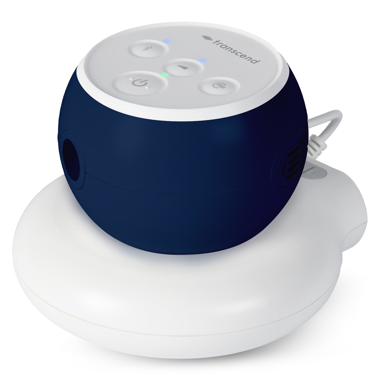 Blue Transcend CPAP on a poweraway battery