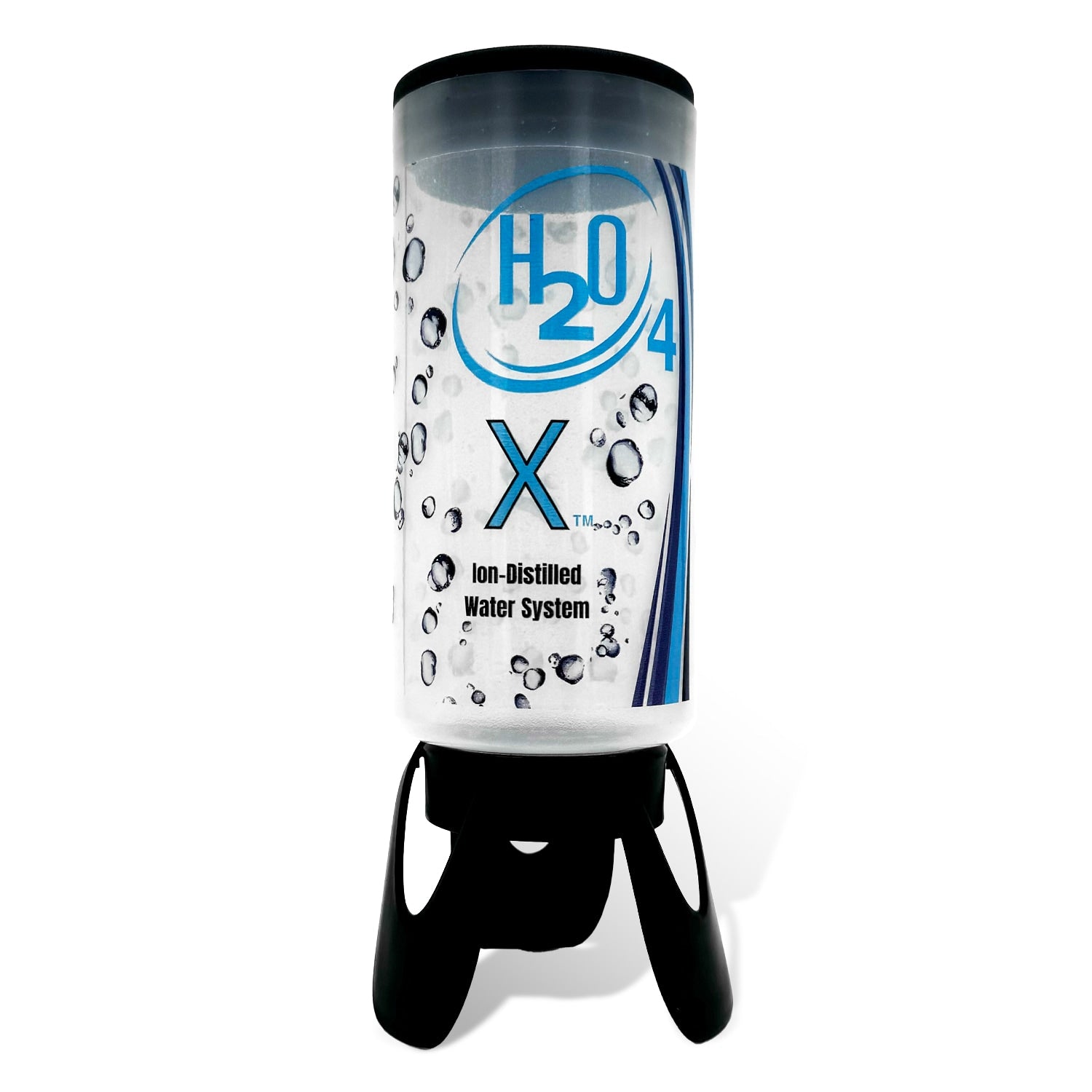 H2O4X water system container on a white background