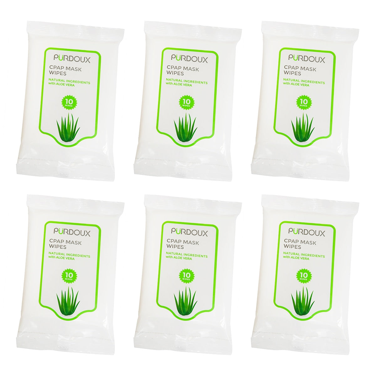Purdoux CPAP Mask & Tubing Travel Wipes