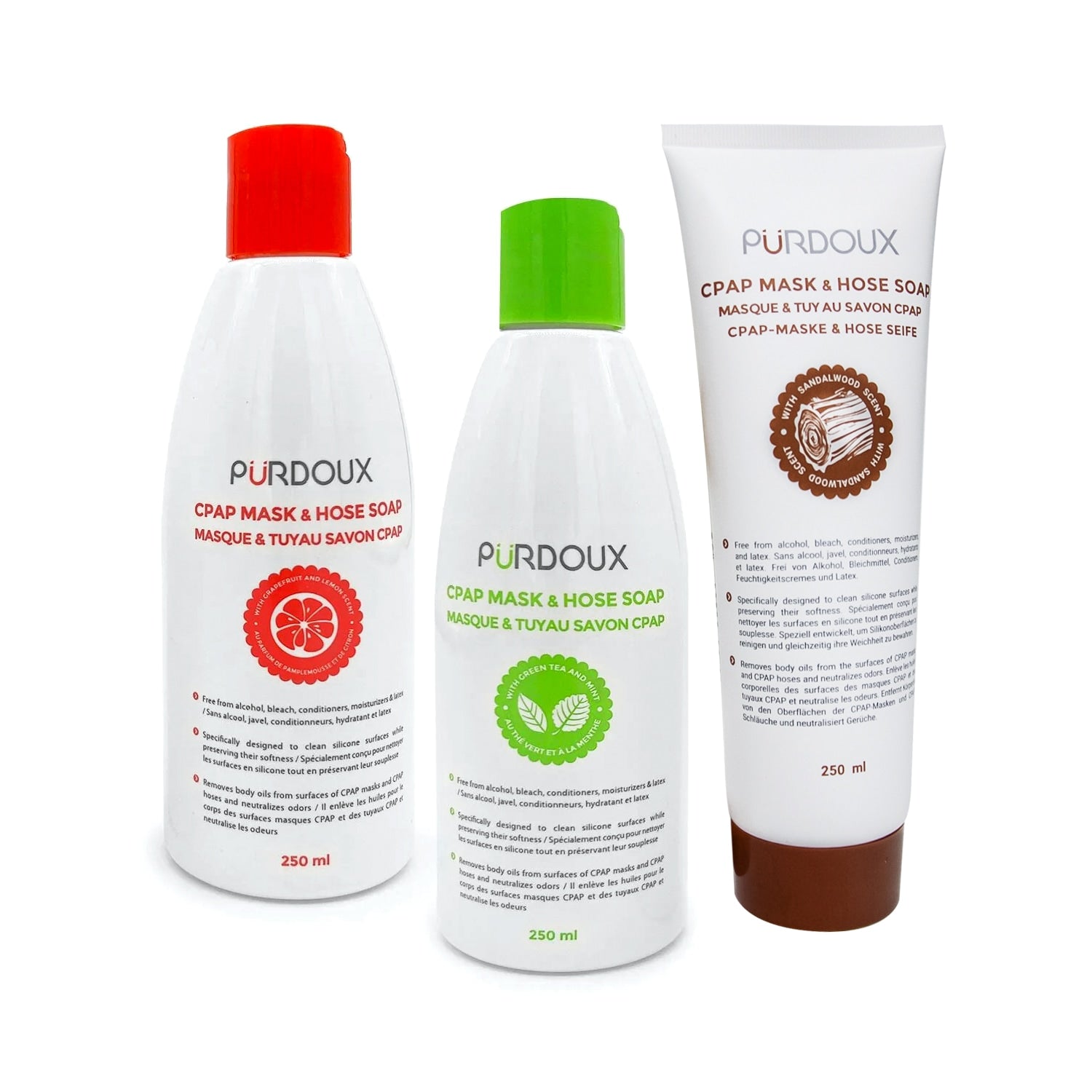 Purdoux CPAP Mask & Tube Cleansing Soap - 250 mL Bottle – Regional