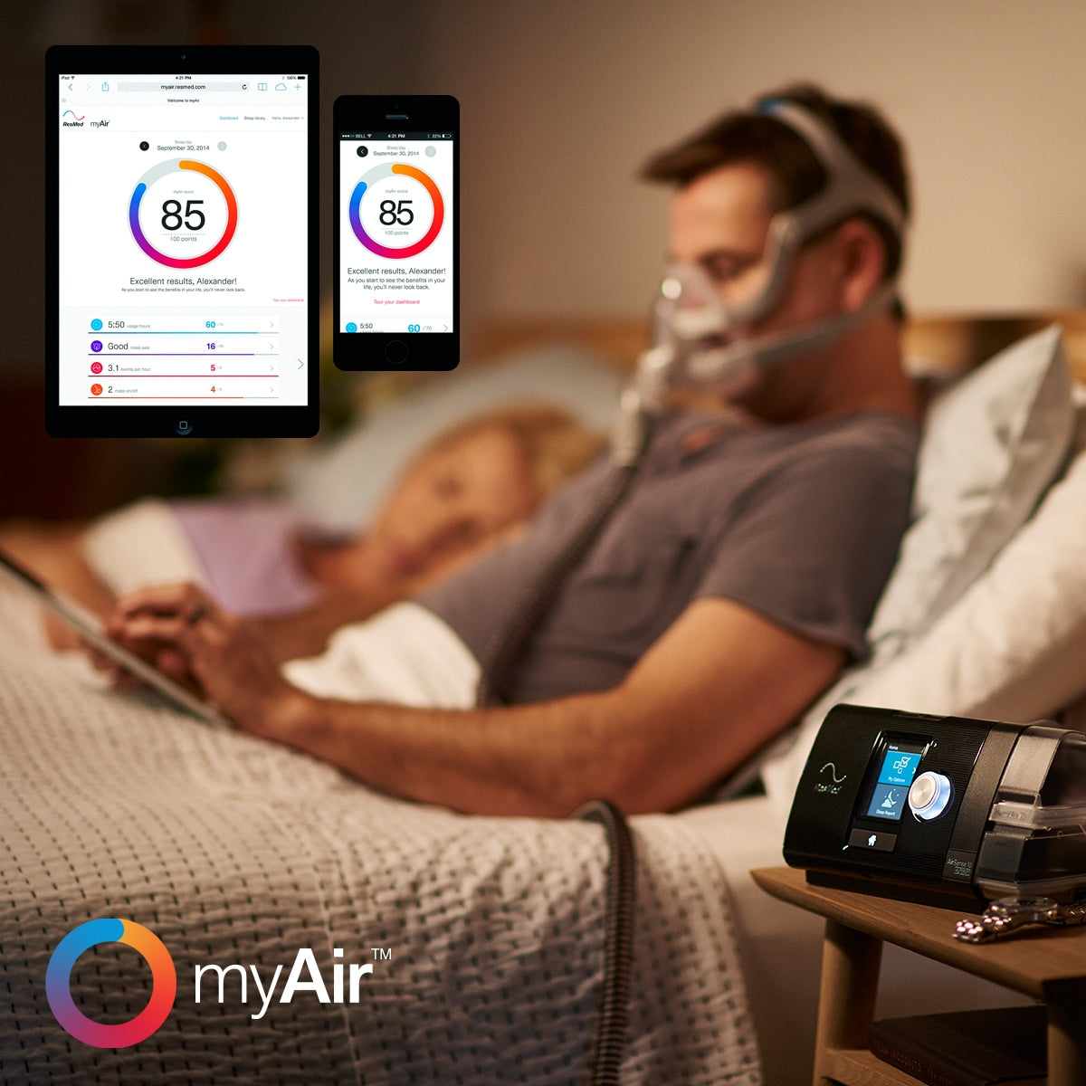 Resmed AirSense 10 AutoSet Auto-CPAP Machine