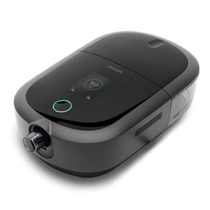 Philips device with a digital display on a black background