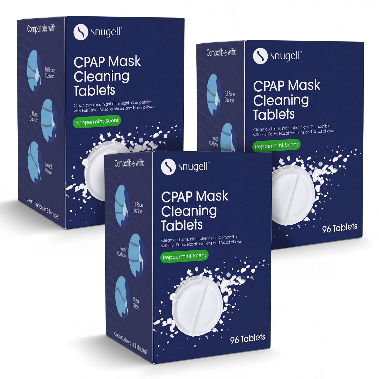 Snugell Daily CPAP/BiPAP Mask Cushion Cleanser Dissolvable Tablets