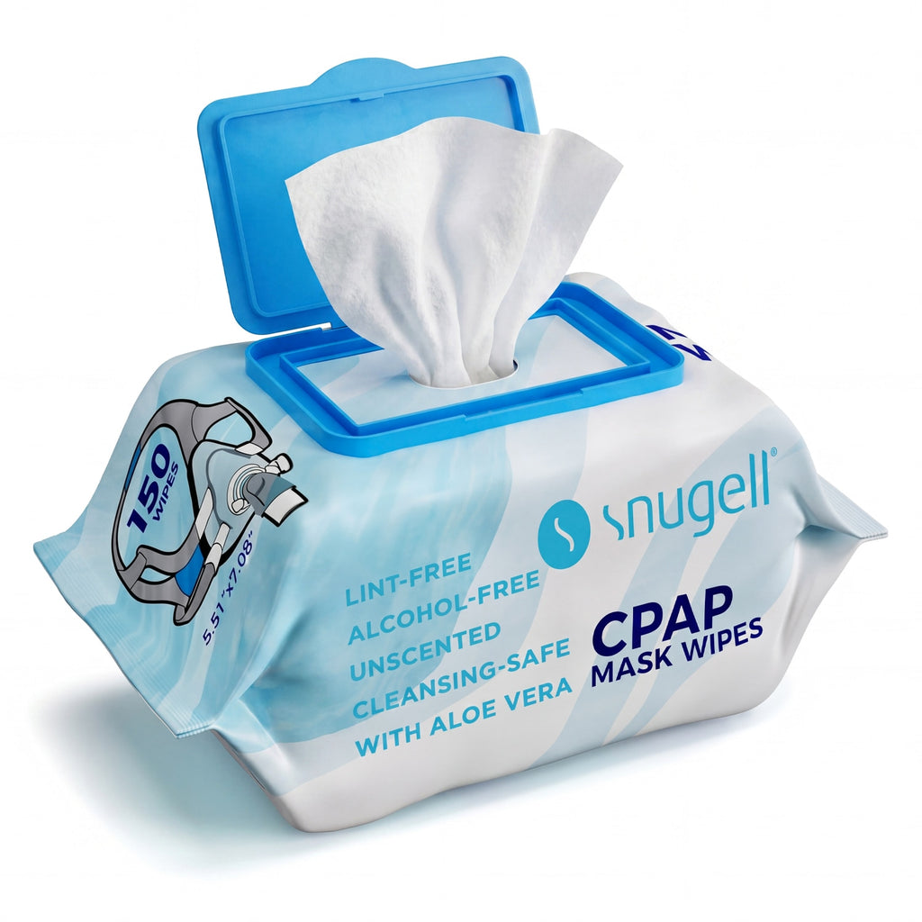 Snugell CPAP/BiPAP Mask & Tubing Cleaning Wipes - Jumbo Pack