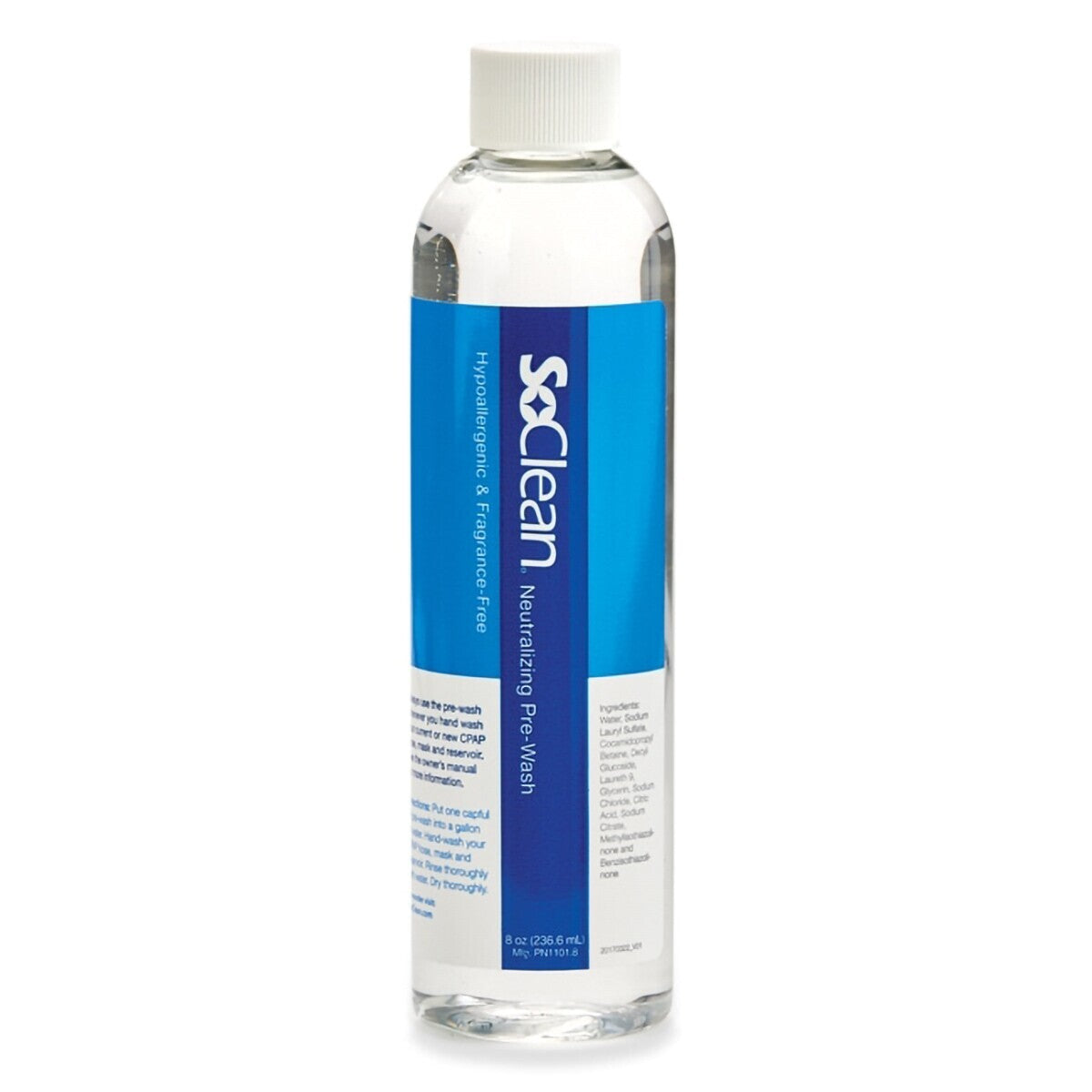 Neutralizing Pre-Wash for SoClean Series Sanitizers - 8.0 Ounce Bottle