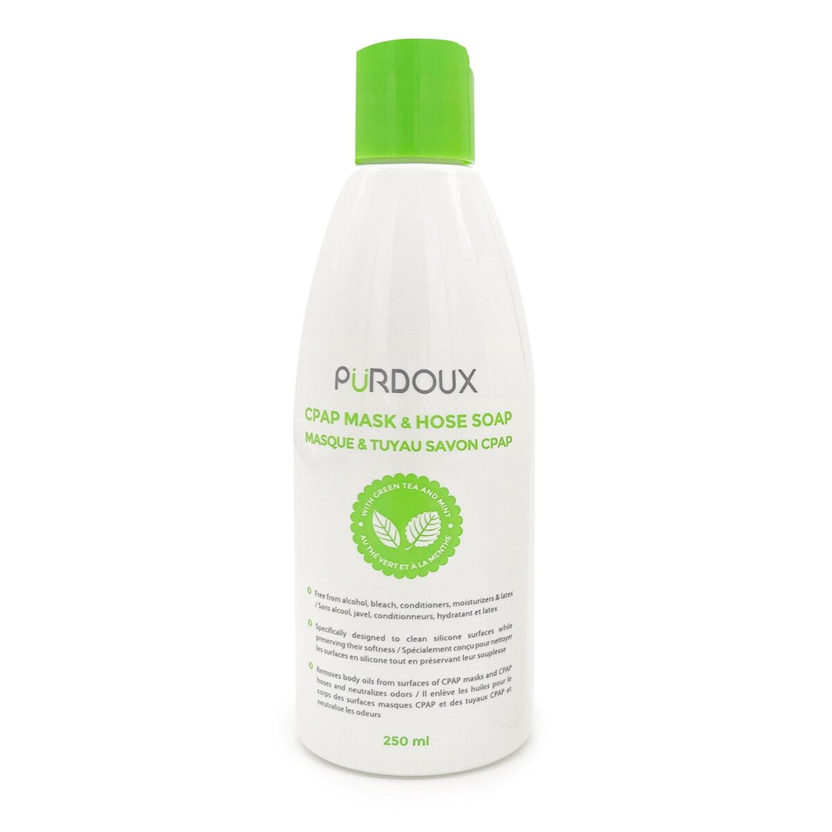Purdoux CPAP Mask & Tube Cleansing Soap - 250 mL Bottle